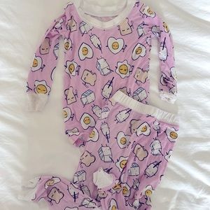 Little Sleepies 12-18 month Breakfast Pattern Pajamas Long Sleeve